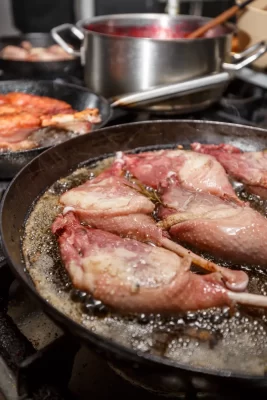 Cuisson des cailles à la poêle - Quaja Veneta