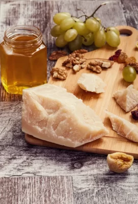 Viande de caille - accords avec le parmesan