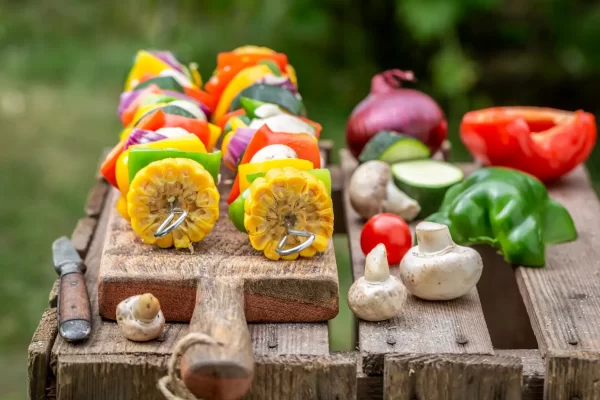 Gesunde Rezepte mit Wachteleiern - Gemüsespieße